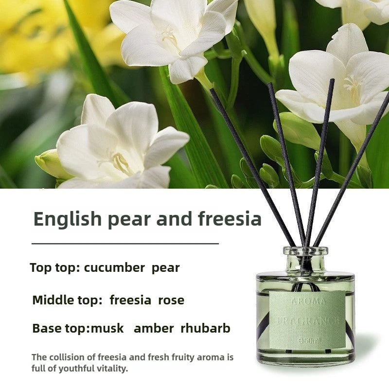 1PC 50ml Reed Diffuser Gift Set Home Fragrance Oil with Reed Sticks Home Air Freshener Essential Oil for Bathroom Accessories Oasis Select Freesia 50ml