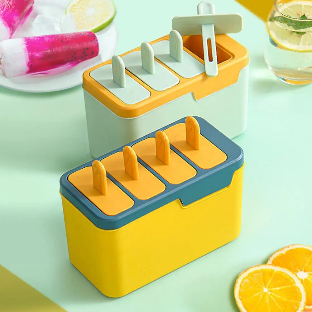 Ice Cream Popsicle Mold DIY Ice Cream Machine Homemade Ice Box Lid Easy-Release Ice Pop Molds Homemade Ice Cream Molds Oasis Select