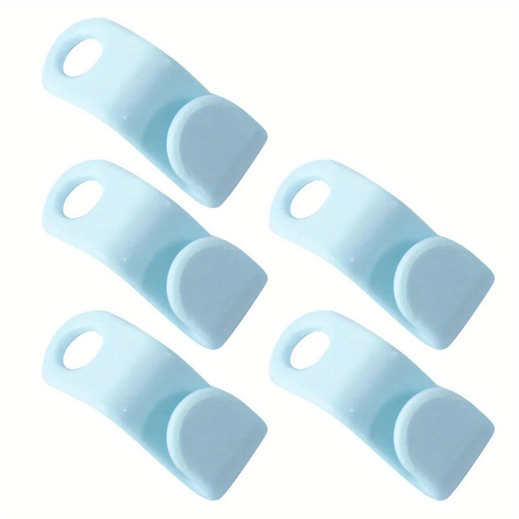 10PCS Wardrobe Hanger Hooks Organizer Connect Multifunction Cascading Plastic Bedroom Wardrobe Storage Space Saving Coat Hook Oasis Select Blue-10PCS