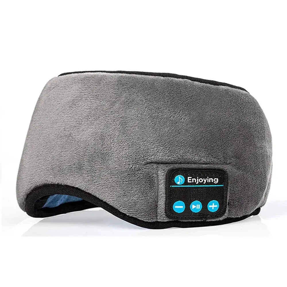 Fone Bluetooth Earphones Sports Sleeping Headband Elastic Wireless Headphones Music Eye Mask Wireless Bluetooth Headset Headband Oasis Select Gray