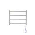 Gold Electric Towel Rack Electric Rail 4 Bars Ladder 304 Stainless Steel Clothes/Towel Warmer Rack Drying Rack For Bathroom Oasis Select Silver RightEU