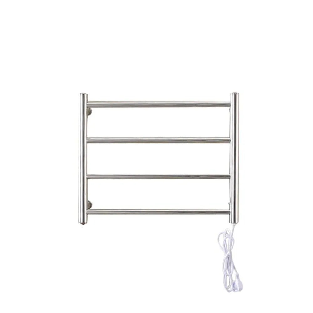 Gold Electric Towel Rack Electric Rail 4 Bars Ladder 304 Stainless Steel Clothes/Towel Warmer Rack Drying Rack For Bathroom Oasis Select Silver RightEU