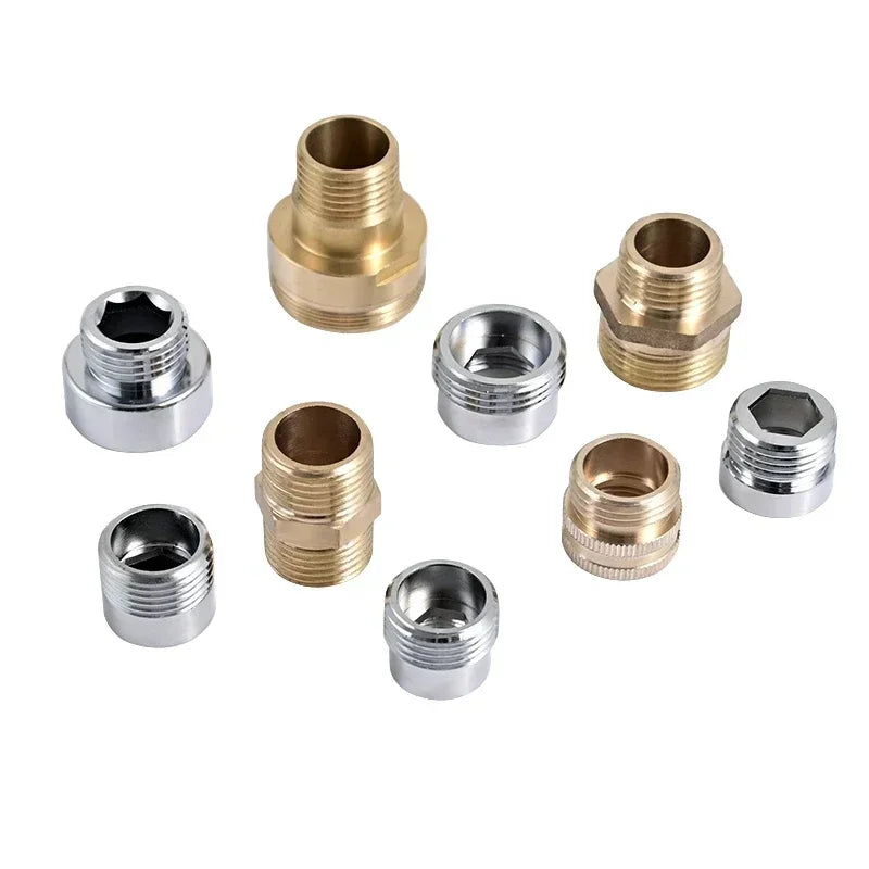Water Faucet Coupler 1/2 To M16 M18 M20 M22 M24 M28 M32 Thread Connector Conversion Tap Adapter Fitting Bubbler Kitchen Bathroom Oasis Select