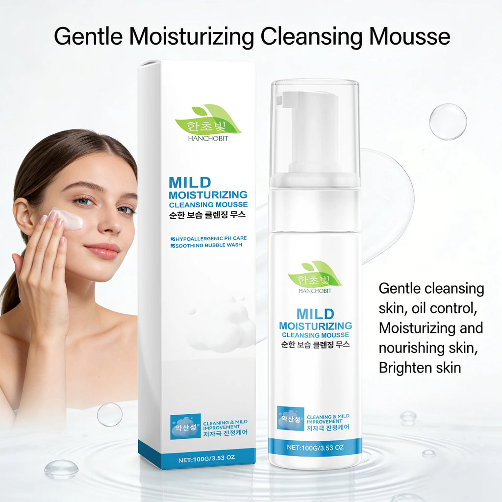 Gentle Moisturizing Cleansing Mousse Centella Face Wash Oil Control Cleansing Pores Shrinking Nourishing Repairing Foam Cleanser Oasis Select