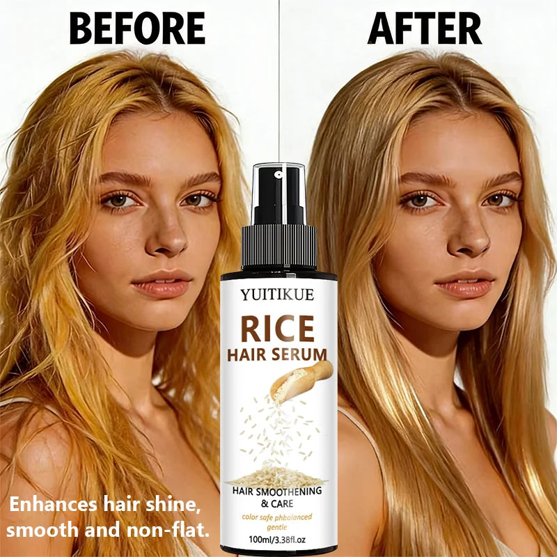 YUITIKUE Rice Water Hair Serum Spray – Strengthen & Shine