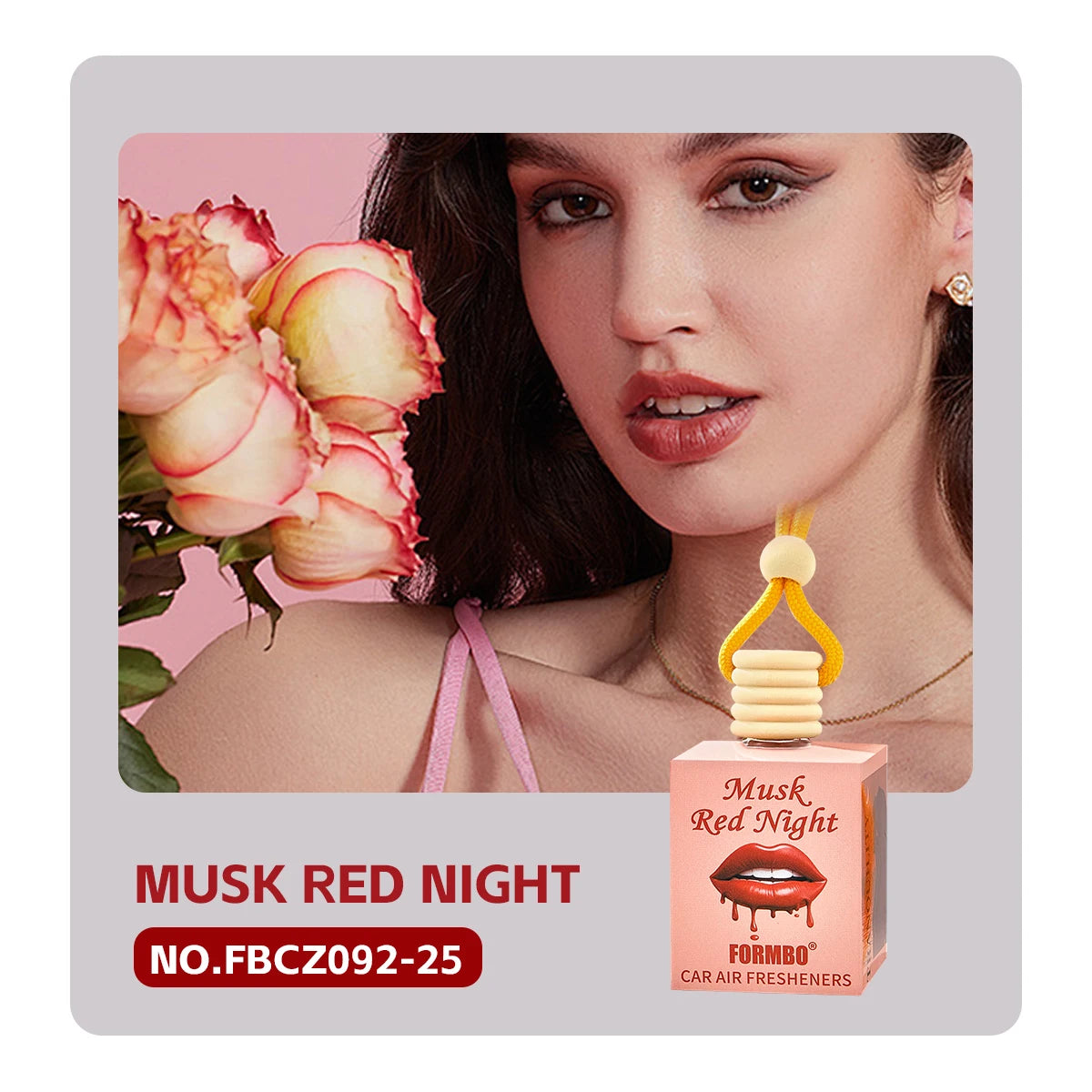 FORMBO Car Air Freshener – Lasting Fragrance & Deodorizer Car Air Freshener Oasis Select 092 MUSK RED NIGHT