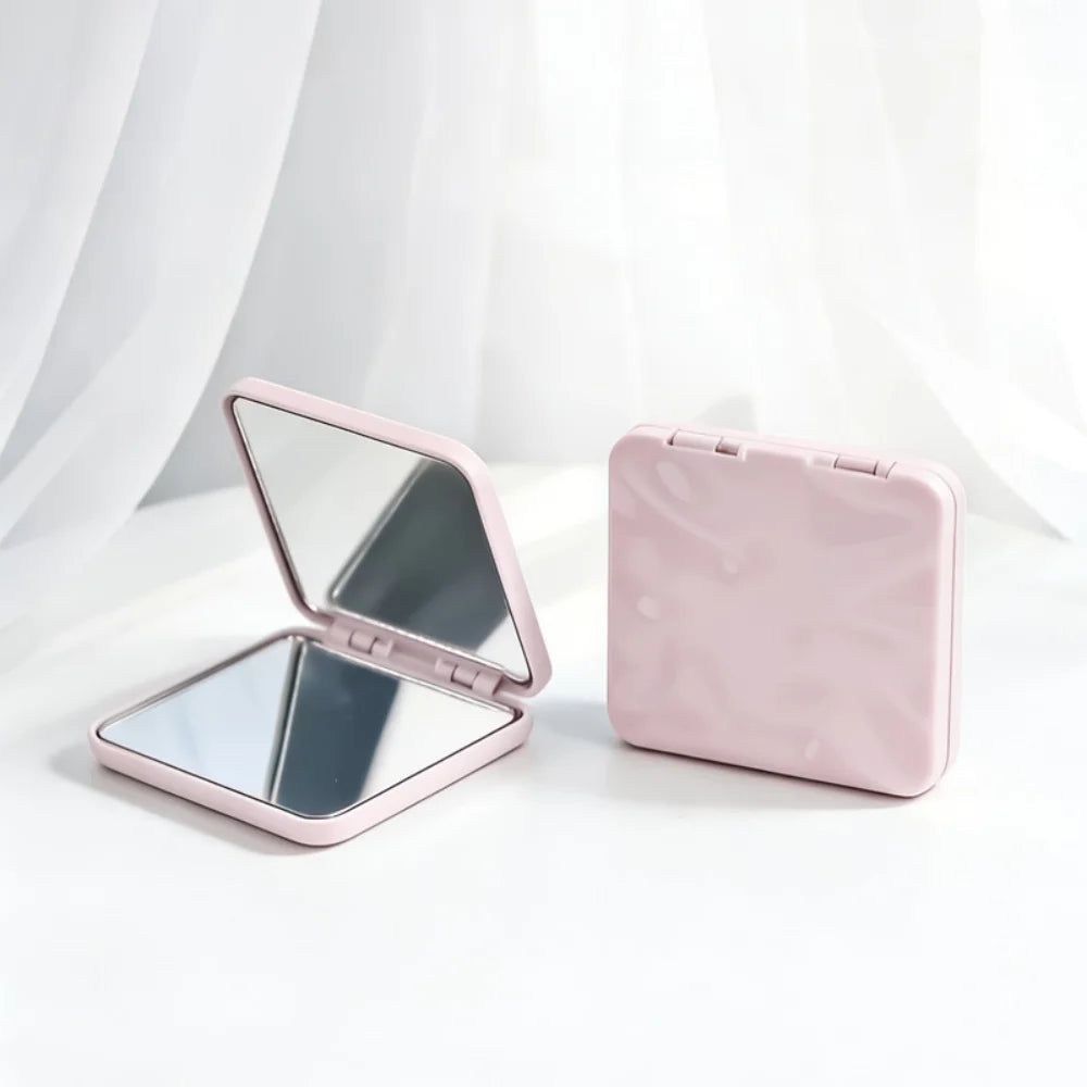 Double-Sided Folding Makeup Mirror | French Retro Water Ripple