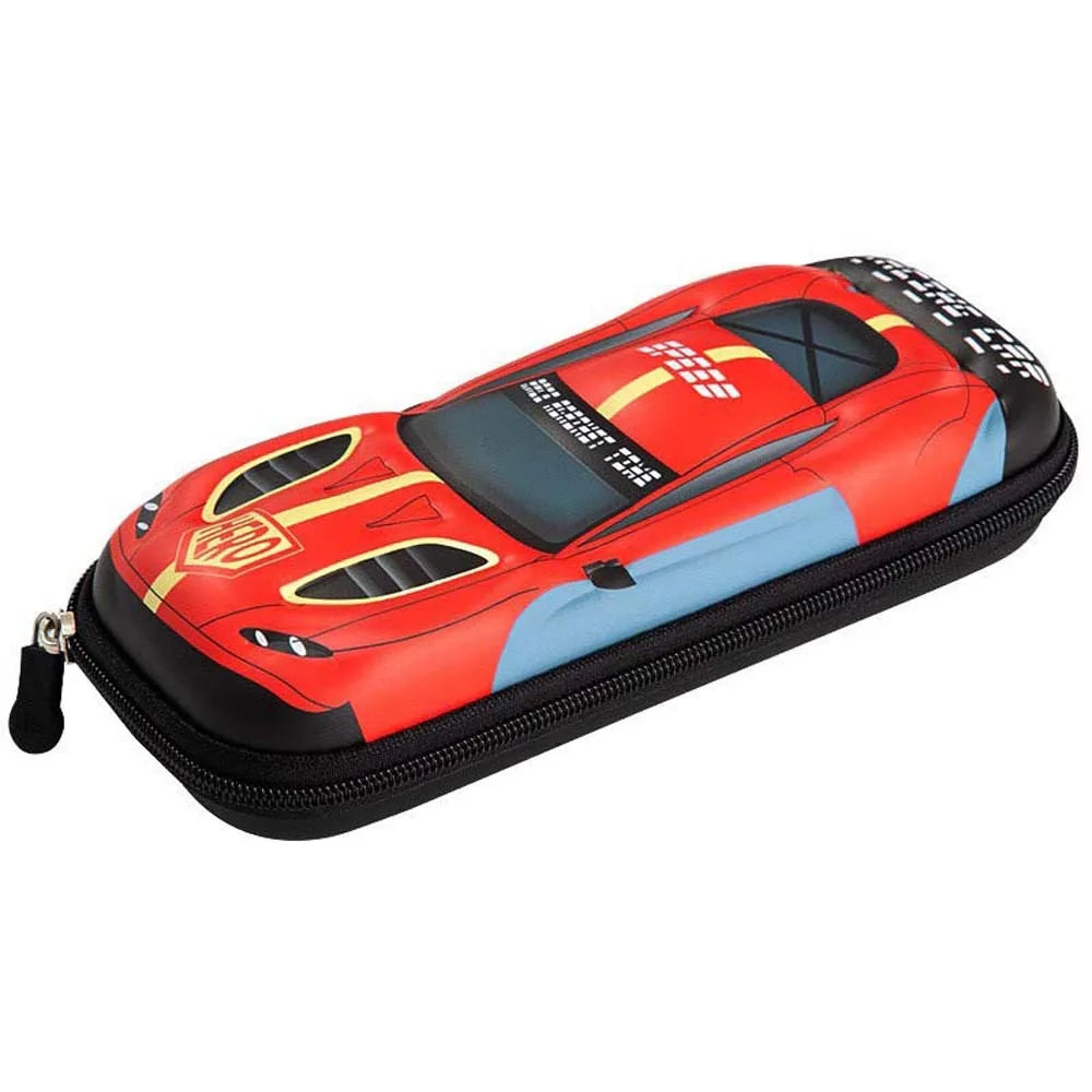 Cartoon 3D Car Pen Organizer EVA Pressure-resistant Drop-proof Storage Pen Pocket Large Capacity Waterproof Pencil Case Oasis Select Red