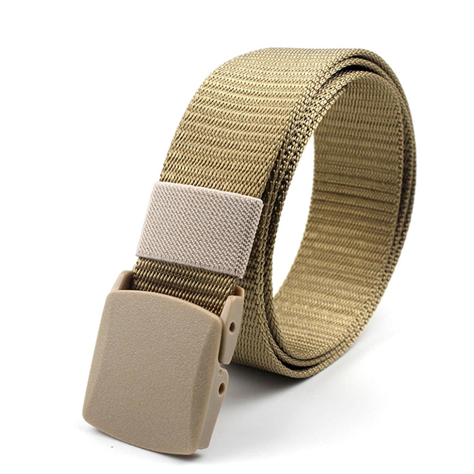 Unisex Nylon Tactical Belt – Non-Magnetic Plastic Buckle