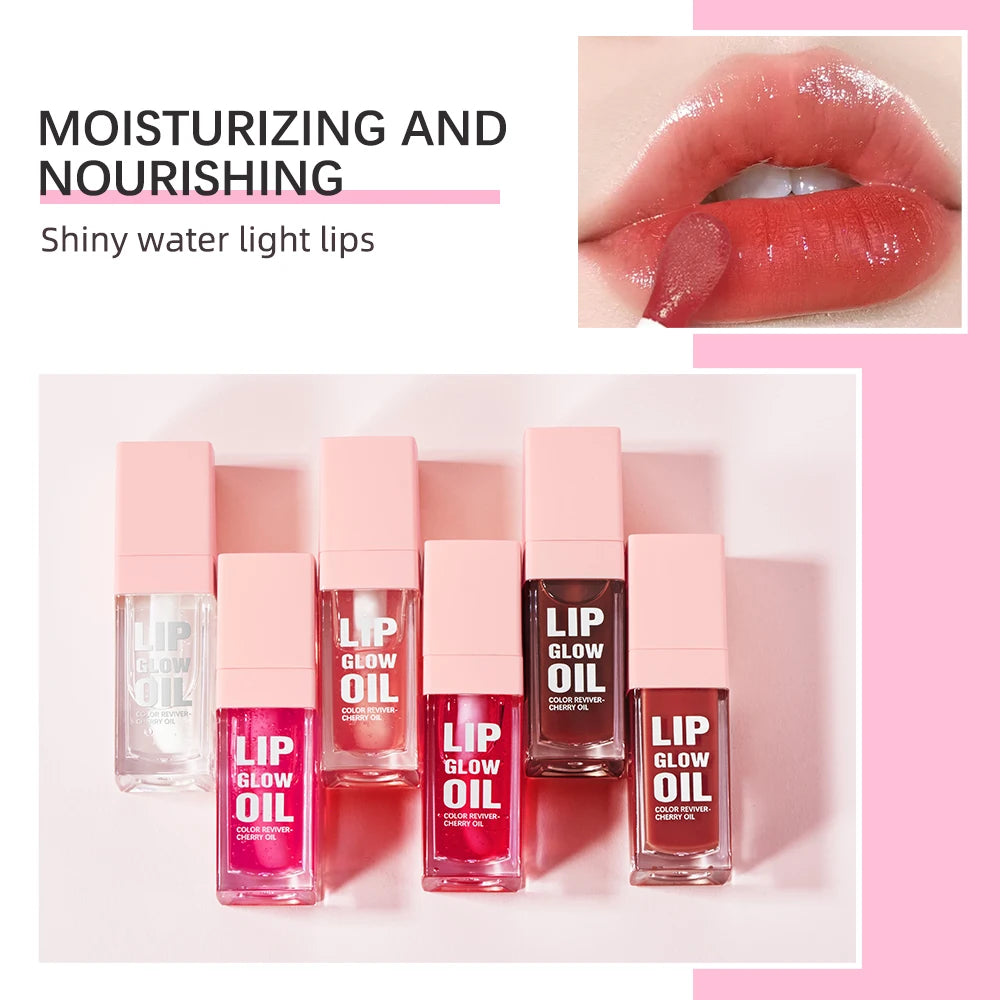 Moisturizing Lip Gloss Mirror Water Lip Glaze Nourishes Lips Liquid Lipstick Volume Lip Clear Lipgloss Women Lips Cosmetics Oasis Select