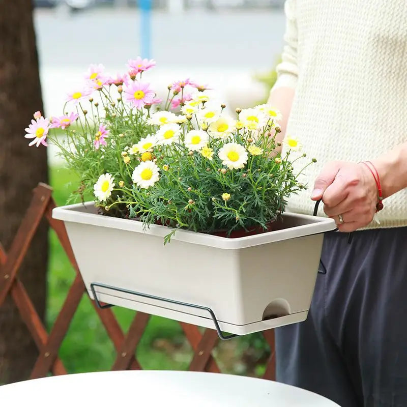 Self-Watering Planter Pot with Reservoir & Drainage | Indoor/Outdoor