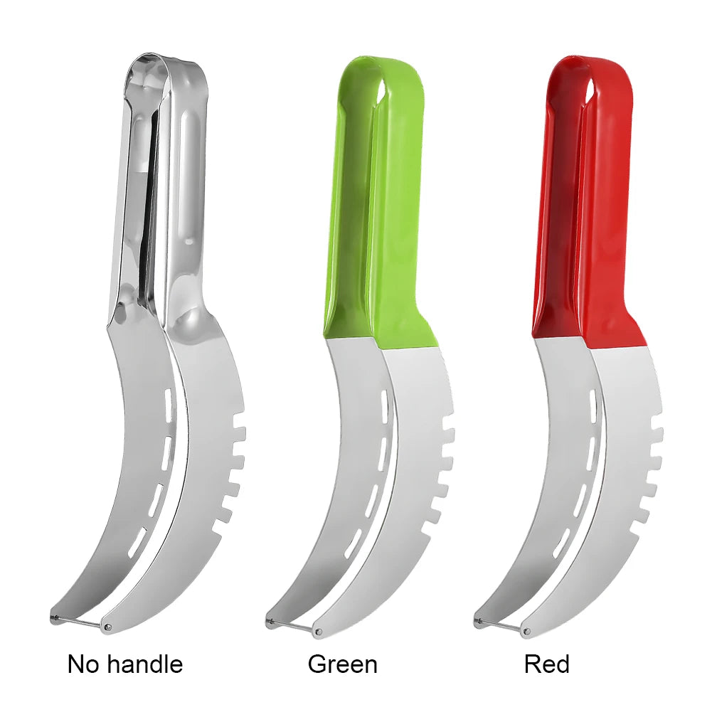Stainless Steel Safe Efficient Watermelon Slicer Server with Non-Slip Handle Fruit Slicer Cutter Fruit Corer Cutter Fruit Tools Oasis Select