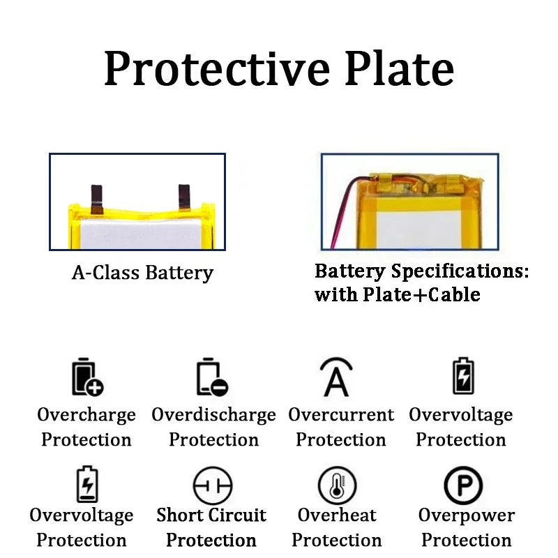 103040 3.7v 1200mAh High Capacity Li-ion Lipo Cells Lithium Li-Po Polymer Rechargeable Battery For Bluetooth GPS MP3 Recorder Oasis Select