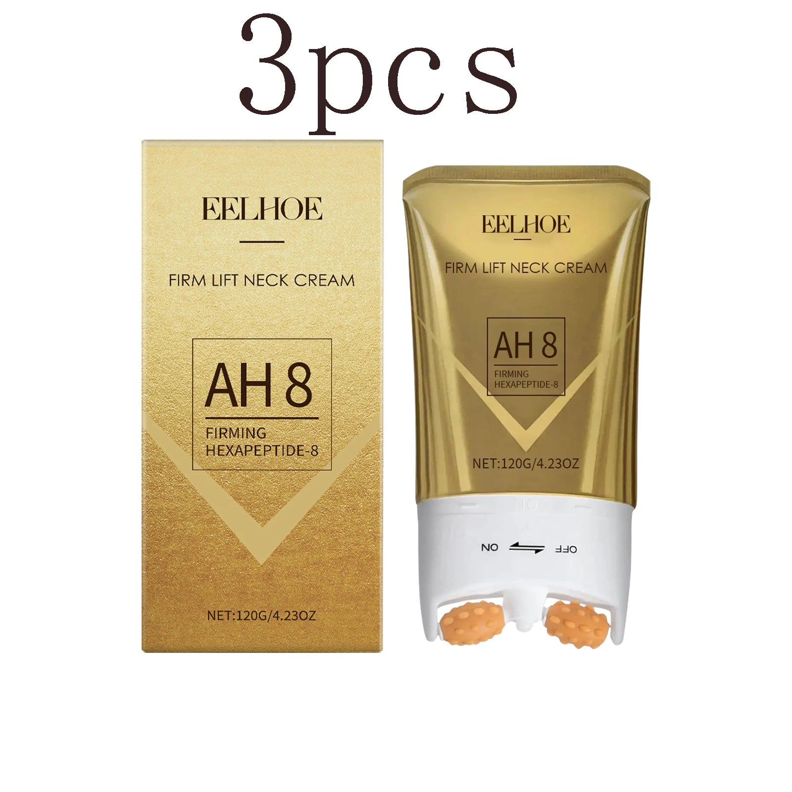 Hydrating Roll-On Neck Cream – Lightweight Moisturizer 120g Neck Moisturizer Cream Oasis Select 3pcs