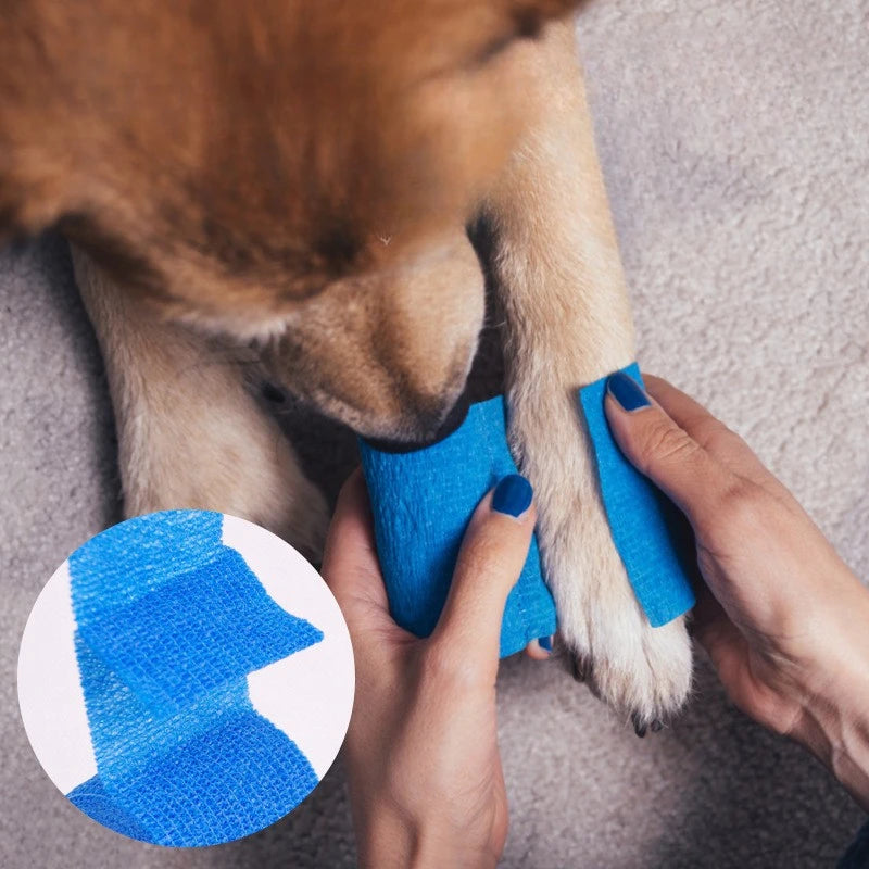 Self-adhesive Elastic Bandage For Pet Nonwoven Bandage Cover Protector Dog Outdoor Retractable Sports Tape Self Adherent Bandage Oasis Select