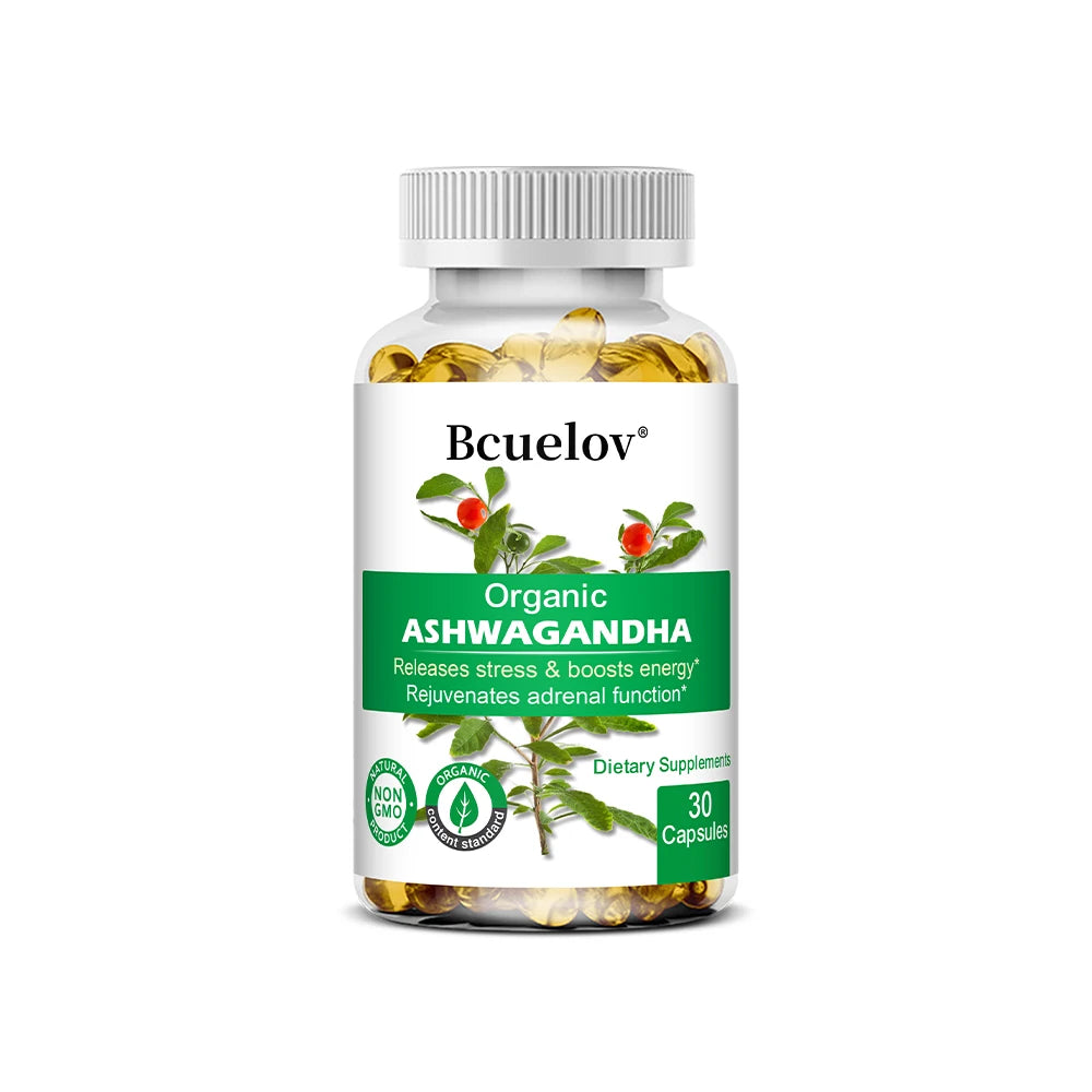 Organic Ashwagandha Capsules – Mood, Sleep, Focus & Energy