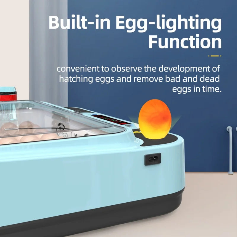 24 Eggs Chicken Bird Incubator Eggs Hatching Machine for Hatching Chicken Duck Quail Automatic Intelligent Farm Supplies Oasis Select
