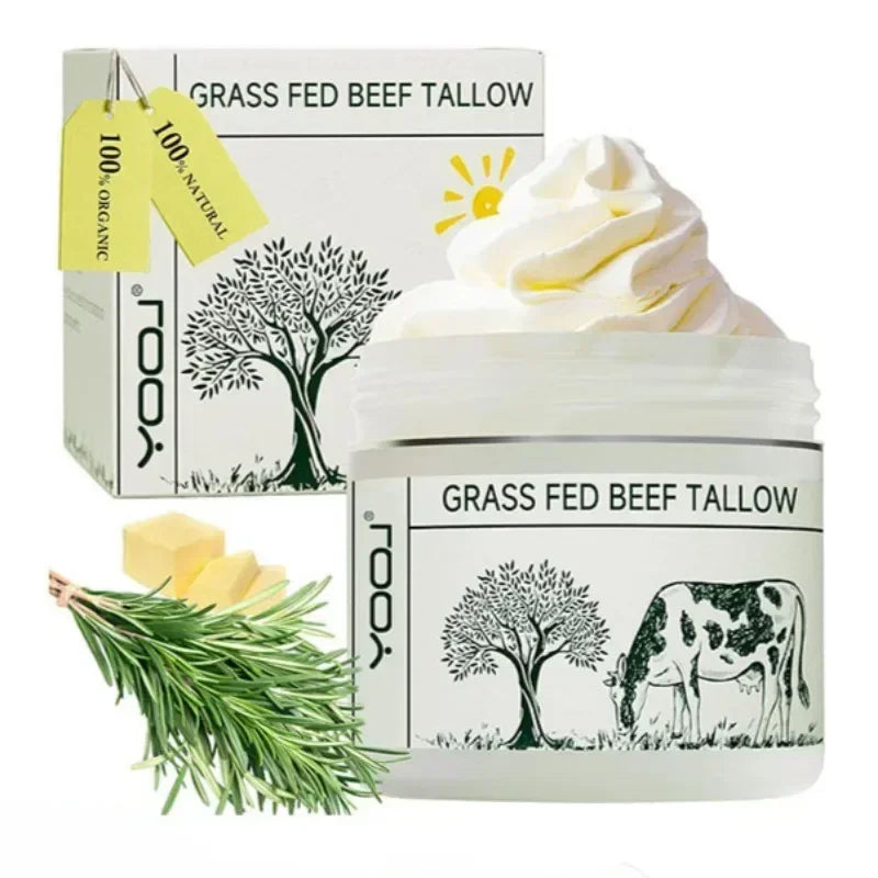 50ml Tallow Face Moisturizer Beef Tallow Paste for Skin Care Neck Cream Wild Honey Face and Body Whipped Moisturizing All Skin Oasis Select
