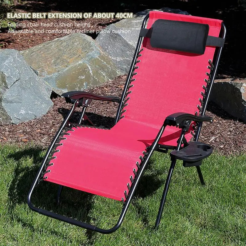 Garden Lounger Cushion Neck Pillow Recliner Headrest Beach Chair Pillow Camp Terrace Lounge Chair Lunch Break Rest Pillow Oasis Select