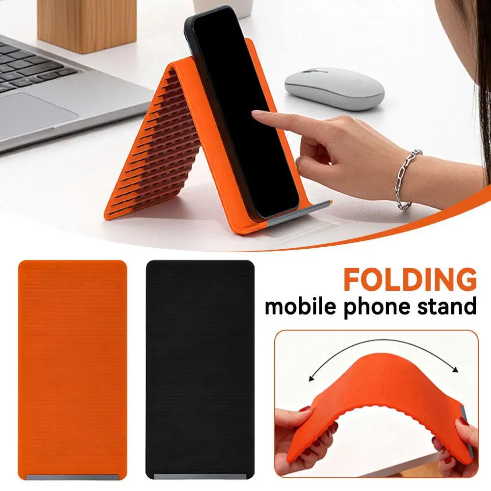 Universal Foldable Silicone Stand Freely Shaped Multi-angle Adjustable Anti-fall Non-slip Holder For Phone Tablets Laptops Bend Oasis Select