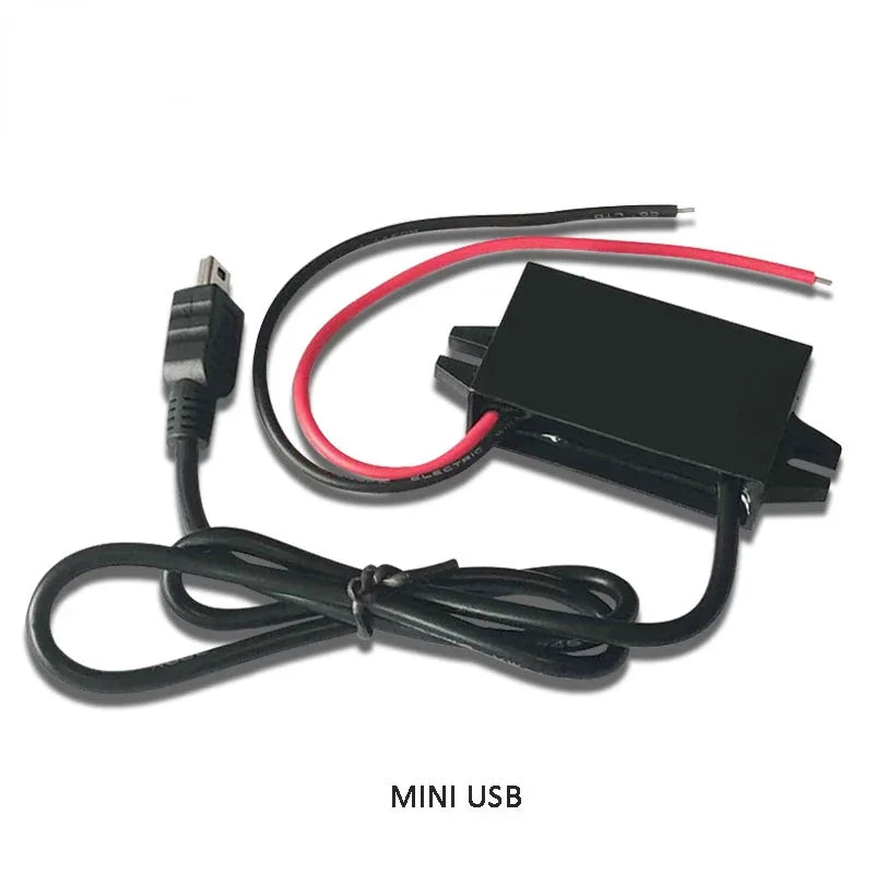 12V24V to 5V 3A Charging Converter DC DC 12V to 5V Step Down Converter with Female/MICRO/TYPE C/MINI USB for Car Motorcycle Oasis Select MINI USB 12V24V 5V3A