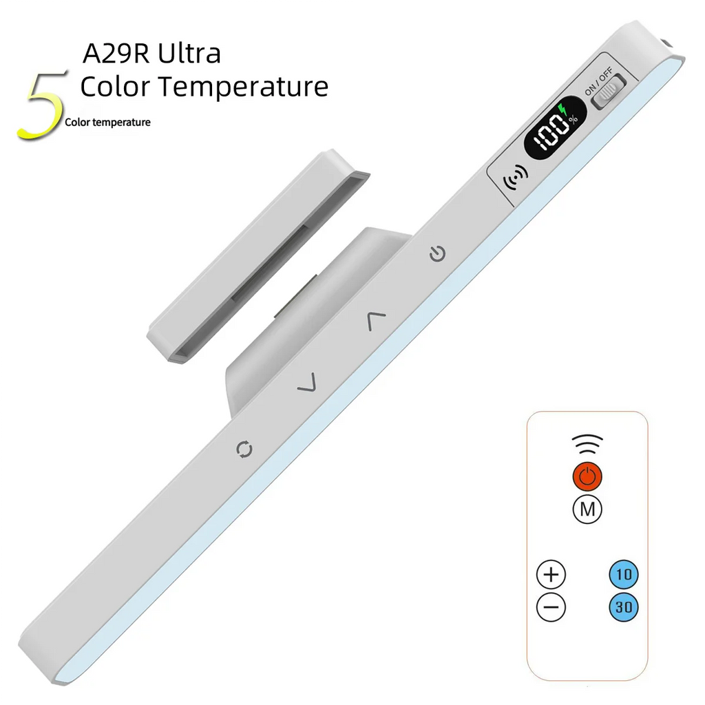 Magnetic Rechargeable LED Desk Lamp – Touch & Remote Night Light