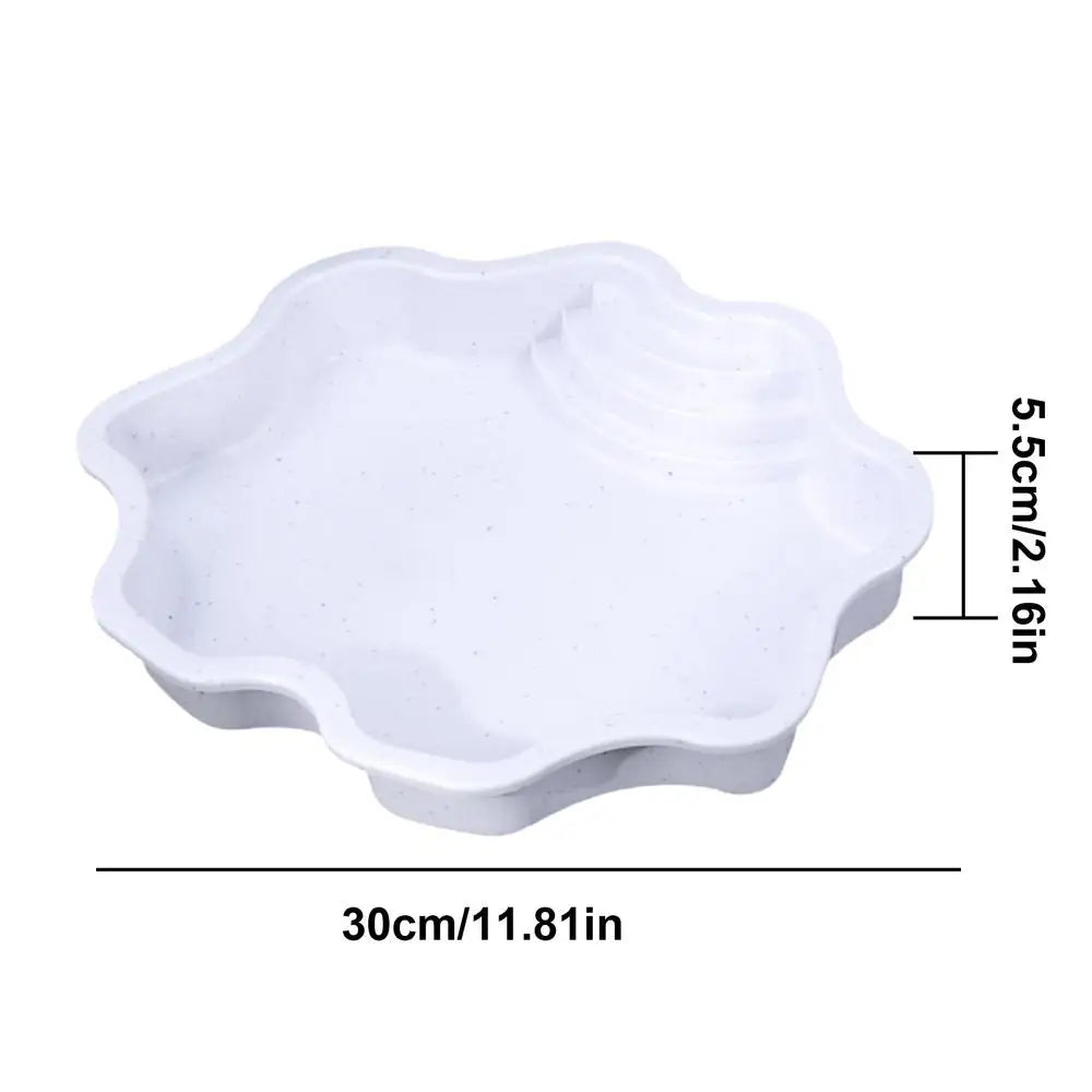 Turtle Pool Large Reptile Turtle Bathing Tub Feeding Bowl Lizards Habitat With Ramp Tortoise Feeder Bowl for Small Geckos Turtle Oasis Select White