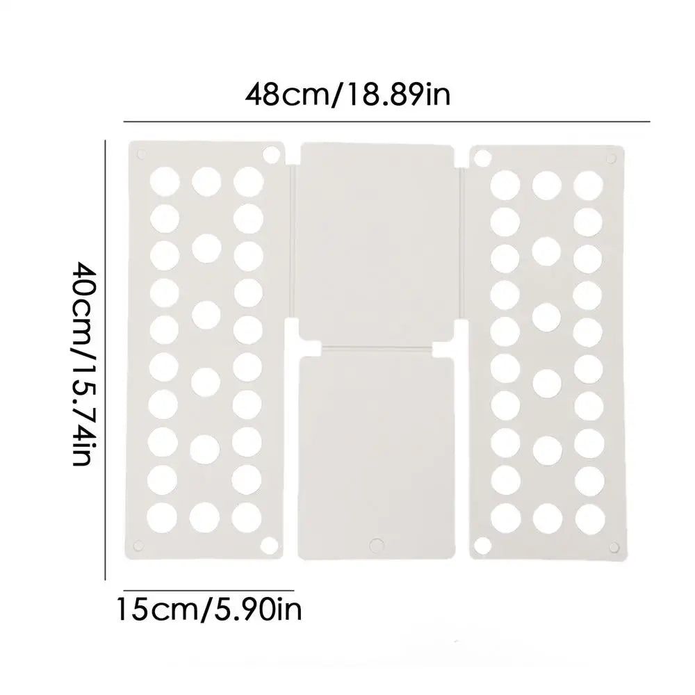 Folding Clothes Board Laundry Folder Home Storage Tool Fold Helper Household Liner Sorter Foldable Laundry Organizer for Home Oasis Select White