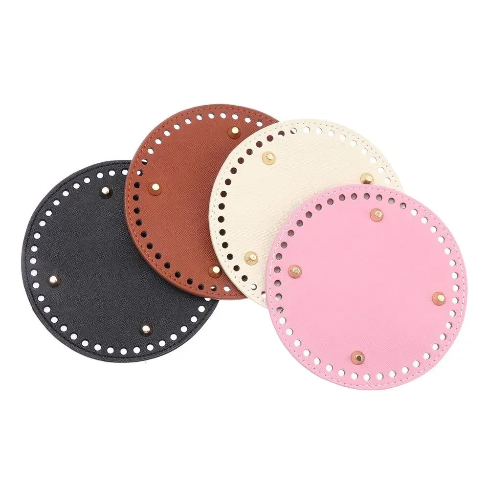 Material Crochet Bag With 52 holes DIY Bag Accessories for Knitted Bag PU leather Long Bag Bottom Oasis Select