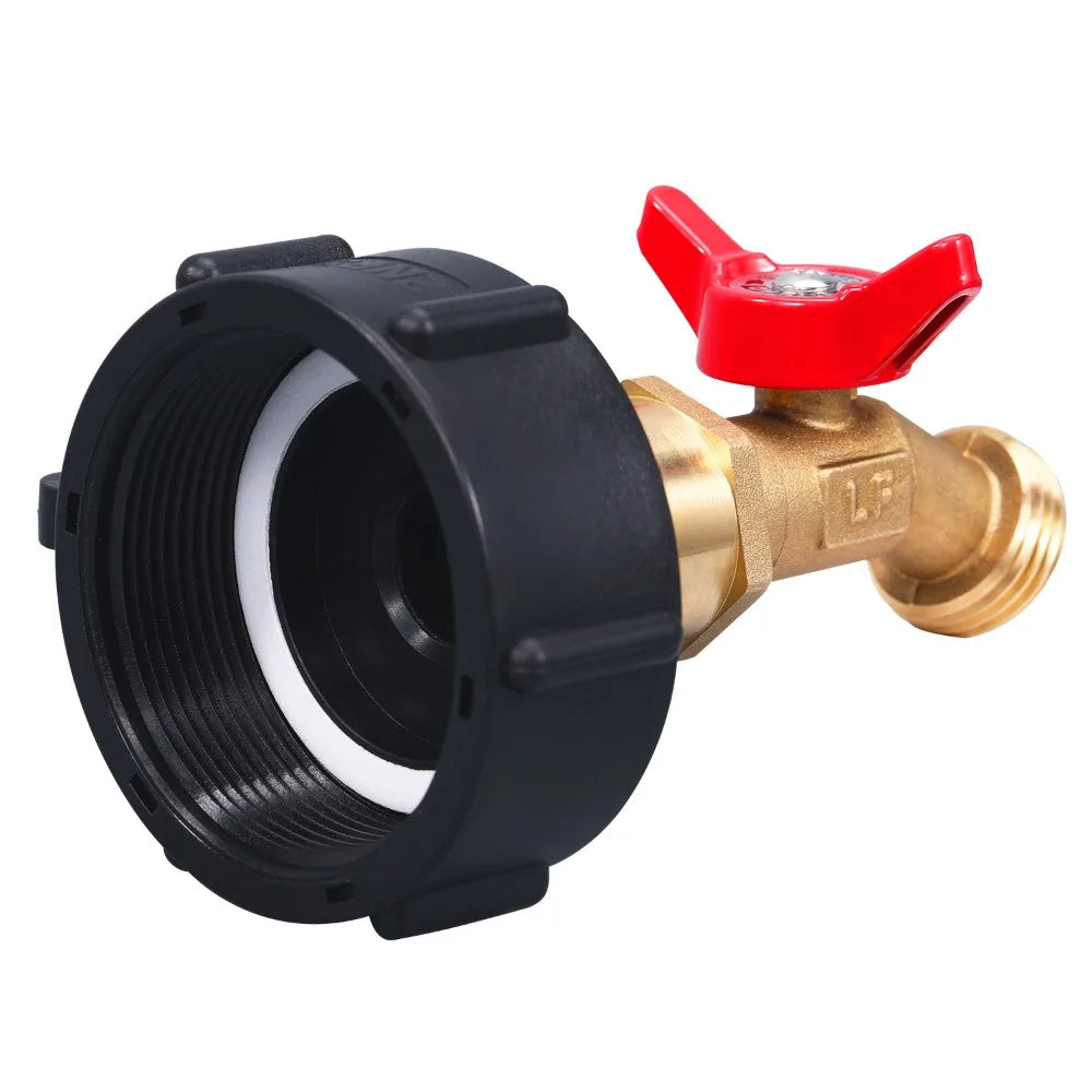 NPS 3/4Thread IBC Tank Faucet Adapter Nipple Garden Hose Quick Connect Alloy Tank Valve Oasis Select