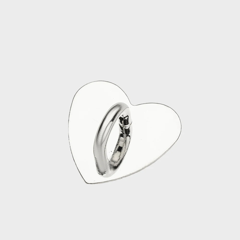 5pcs Heart Round Phone Charm Hooks Finger Grip Loops for DIY Cute Phone Cases Jewelry Making Supplies Metal Accessories Oasis Select 21
