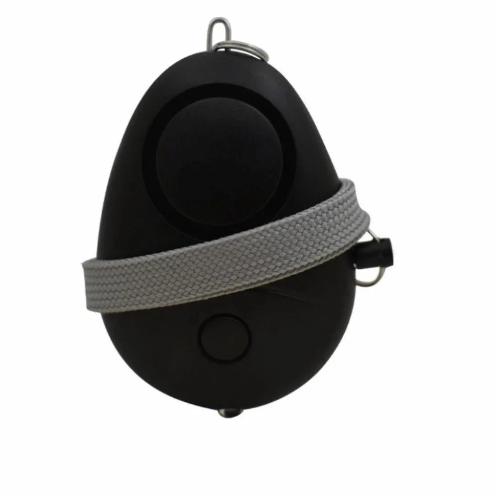 Sound Alert Loud Siren Personal Alarm LED Flashlight Egg-shaped Security Alarm 130dB Sound Safety Alarm Travel Oasis Select Black