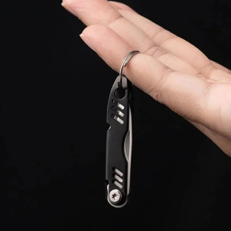Mini Folding Multi Tool Pocket Utility Knife with Bottle Opener and Pry Bar for Everyday Carry Tasks SIM Ejector Tool Oasis Select
