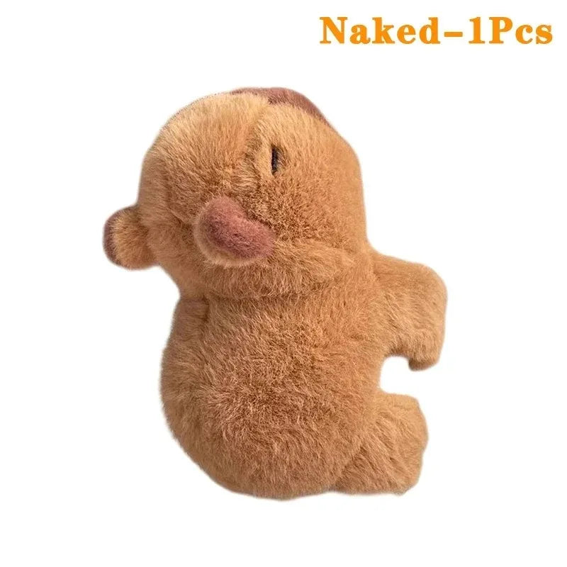 1-10PCS Snap Circle Kapybara Wrist Accessory Doll Doll Water Dolphin Cute Plush Toys Curtains Bicycle Car Party Decorations Oasis Select Naked-1PC