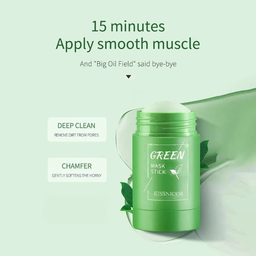 Green Tea Mask Face Clean Green Tea Cleansing Deep Moisturizing Shrink Pores Blackhead Acne Facial Korean Skin Care Oasis Select