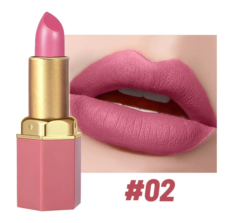 SAM SUGAR Gold Bar Glitter Lipstick – 6 Shades, Long Lasting
