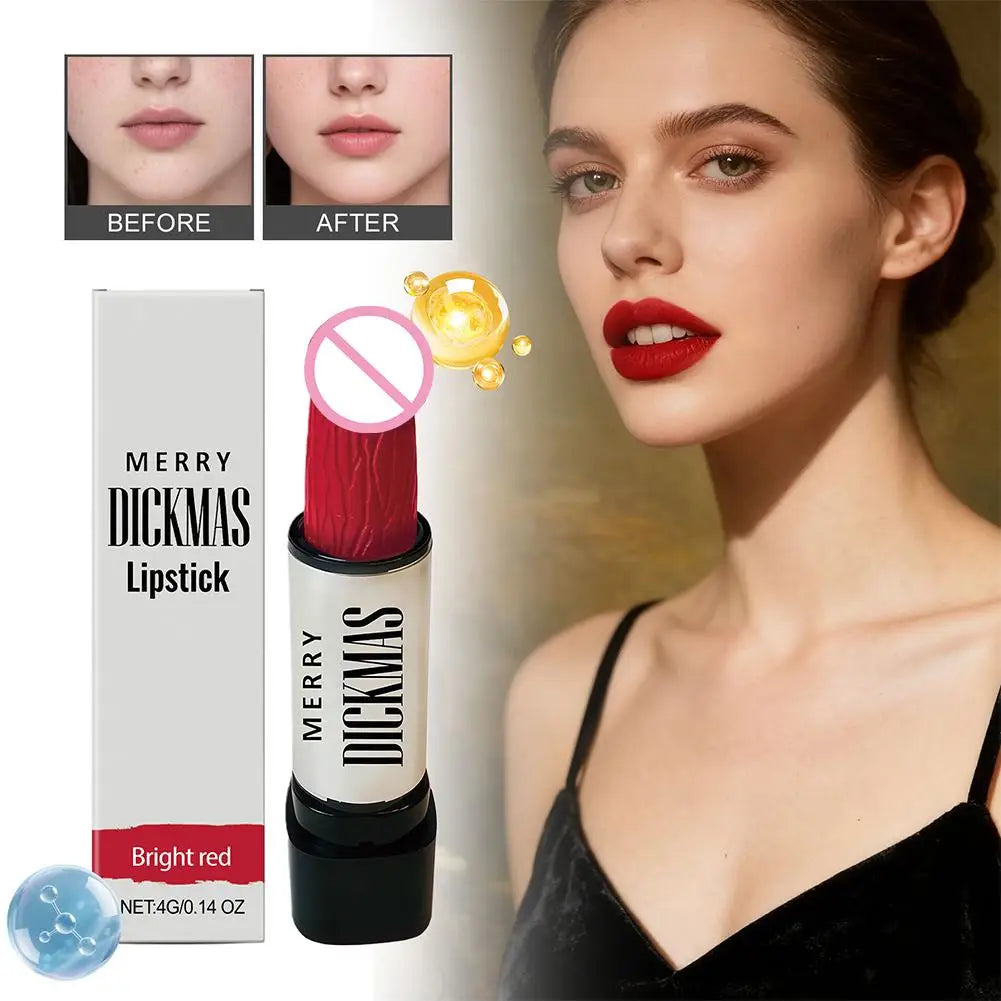 Funny Matte Velvet Lipstick – Long Lasting Gag Gift for Women Matte Lipstick Oasis Select 02 red