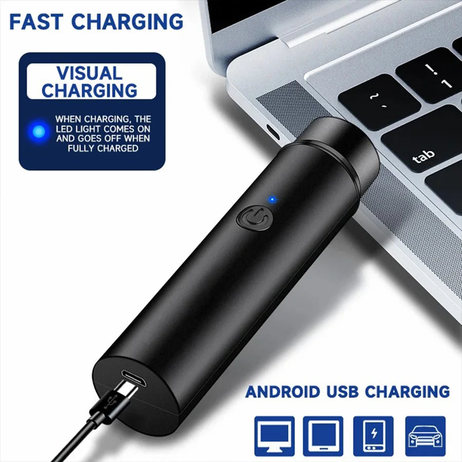 Mini Portable Electric Shaver Self-Assistant Razor USB Charging Models For Yebrows Upper And Lower Lips Cheeks Chin And Neck Oasis Select