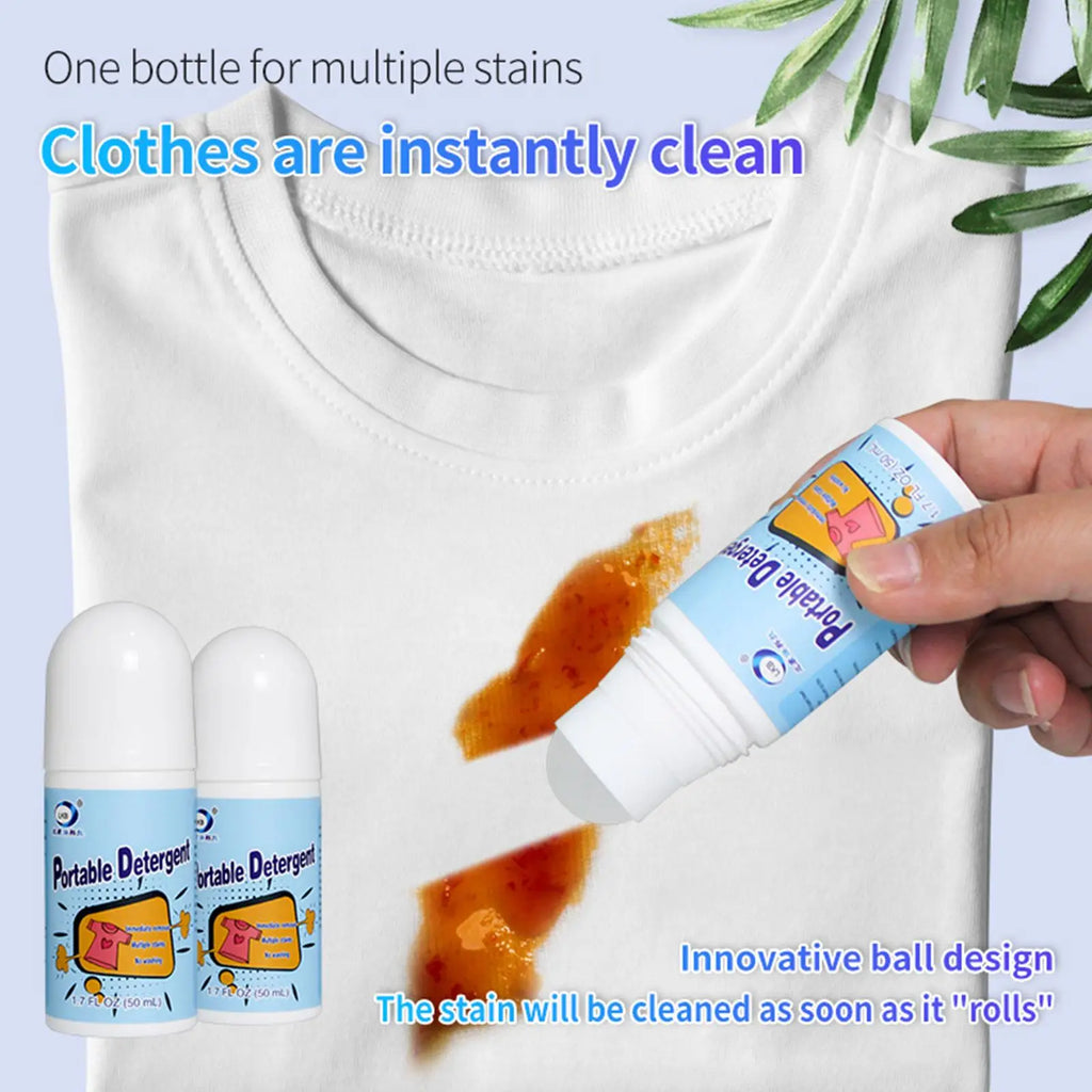 Clothes Stain Removal Rolling Ball Portable Stain Cleaning Detergent Decontamination Pen Powerful Dust Cleaner Remover Oasis Select