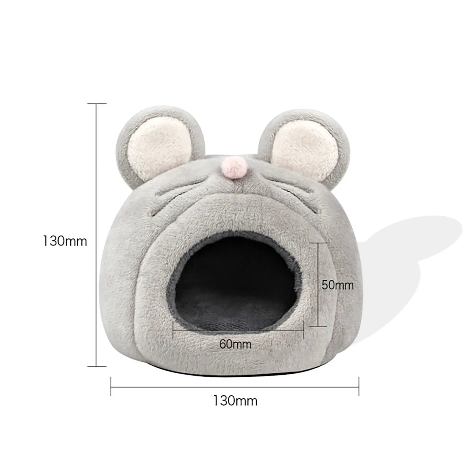Soft Hamster House Bed – Guinea Pig, Mice & Small Pet Nest Small Pet House Bed Oasis Select Grey