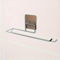 Paper Roll Holder Towel Rack Cling Film Storage Rack Bathroom No Punching Storage Rack Hanging Shelf Kitchen Tissue Accessories Oasis Select Silver