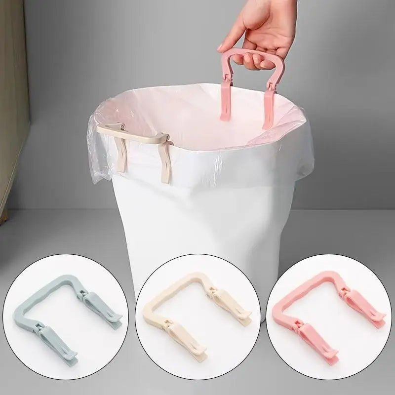 2PCS Garbage Bag Storage Fixing Clip, Household Creative Anti-skid Clip, Buckle Bucket Edge Clip, Card Holder, Rubbish Oasis Select