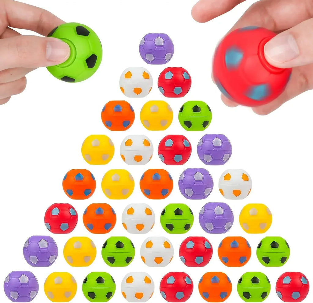 10/30pcs Mini Fidget Spinner Soccer Ball Toy for Kids,Soccer Party Favors Goodie Bag Stuffer,Rotatable Soccer Finger Stress Ball Oasis Select Soccer 20pcs