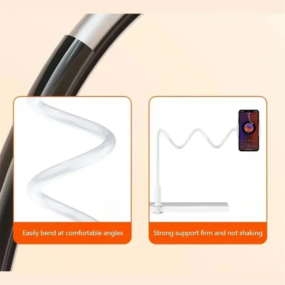 360 Clip Mobile Phone Holder Stand Portable Flexible Lazy Bed Desktop Bracket Desk Mount Stand Base For iPhone Samsung Xiaomi Oasis Select