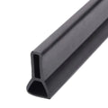 Self Adhesive Water Barrier Strip Collapsible Design Flexible Silicone Waterproof Collapsible Shower Threshold Oasis Select Black-50mm x 1M