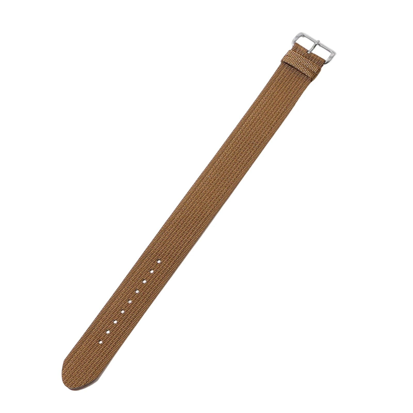 Nylon Military Sport Watch Strap – Soft Canvas Fabric Band Watch Strap Oasis Select 22mm Brown One Size