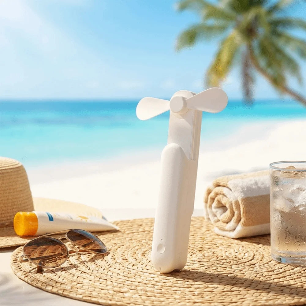 Compact Body Retractable Handheld Fan USB Charging Flexible Design Mini Handheld Fan Lightweight Quiet Operation Portable Fan Oasis Select