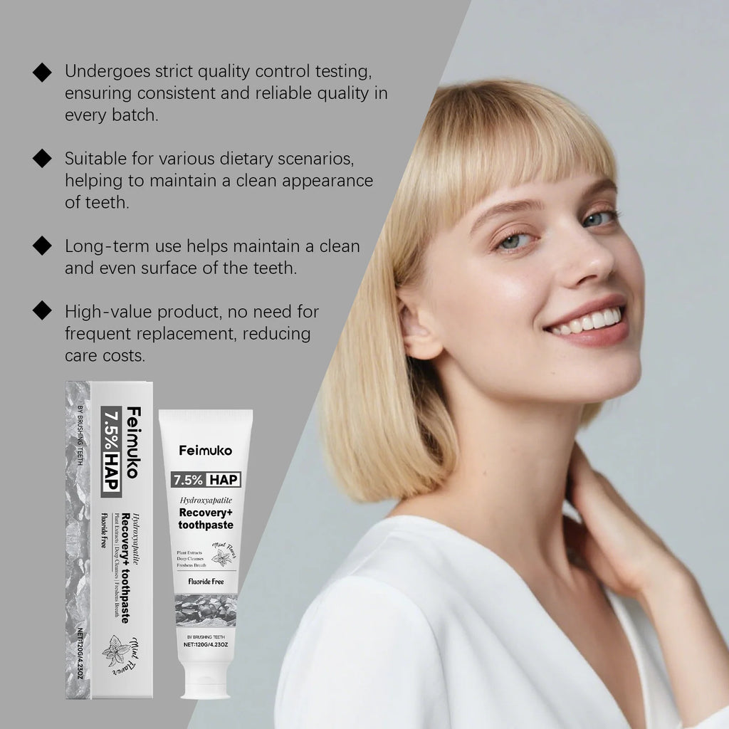 FEIMUKO Hydroxyapatite Toothpaste – Whitening & Enamel Repair Whitening Toothpaste Oasis Select