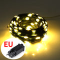 Christmas Celebration Decorative Lights String 10m-100m Wedding Garland Fairy Light Chain Outdoor Waterproof Lawn Tree Lamp Gift Oasis Select Warm EU Plug 220V 10M