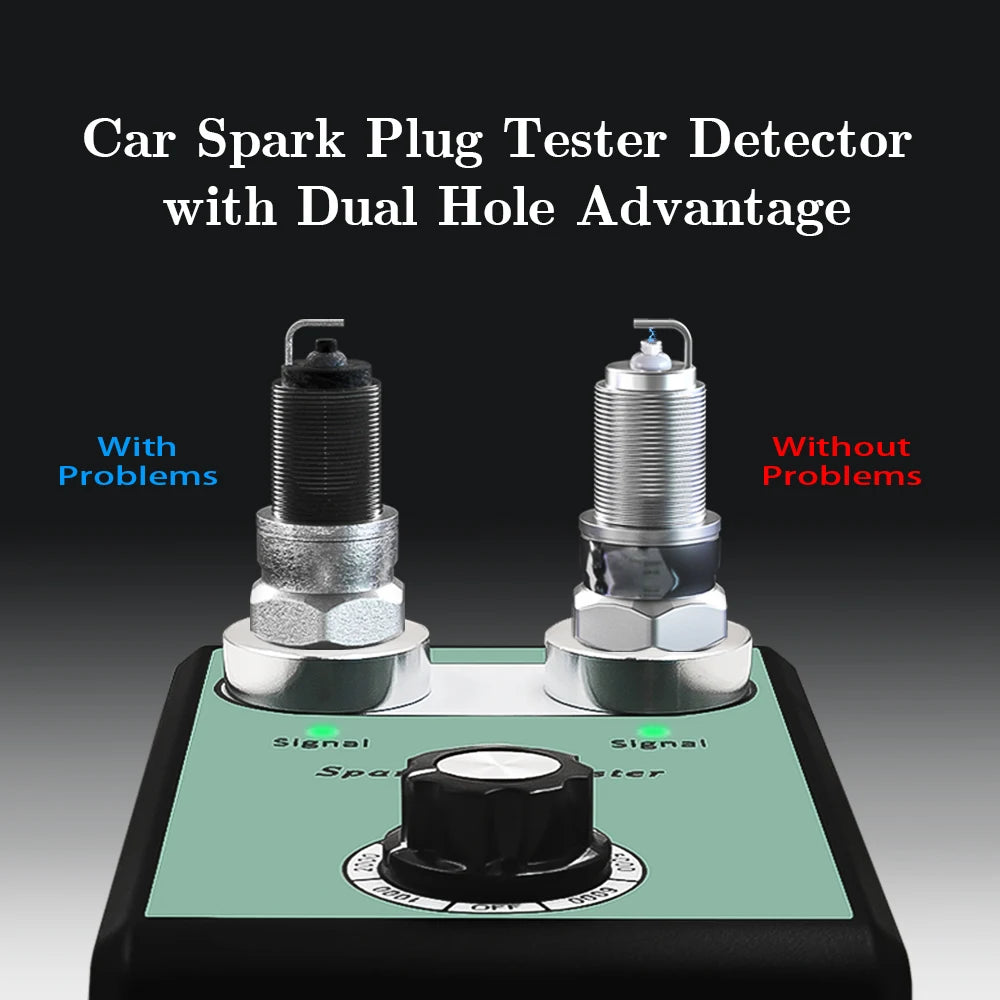 Dual Hole Spark Plug Tester – Car Ignition Diagnostic Tool Spark Plug Tester Oasis Select
